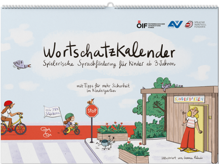 Cover zum Wortschatzkalender.