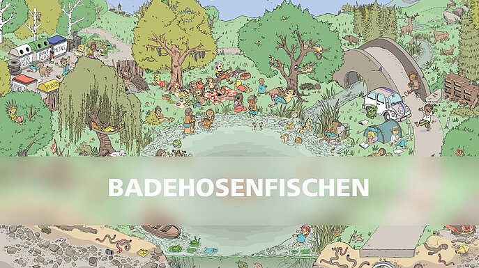 Cover Badehosenfischen Coverbild zum Lernvideo „Badehosenfischen”.